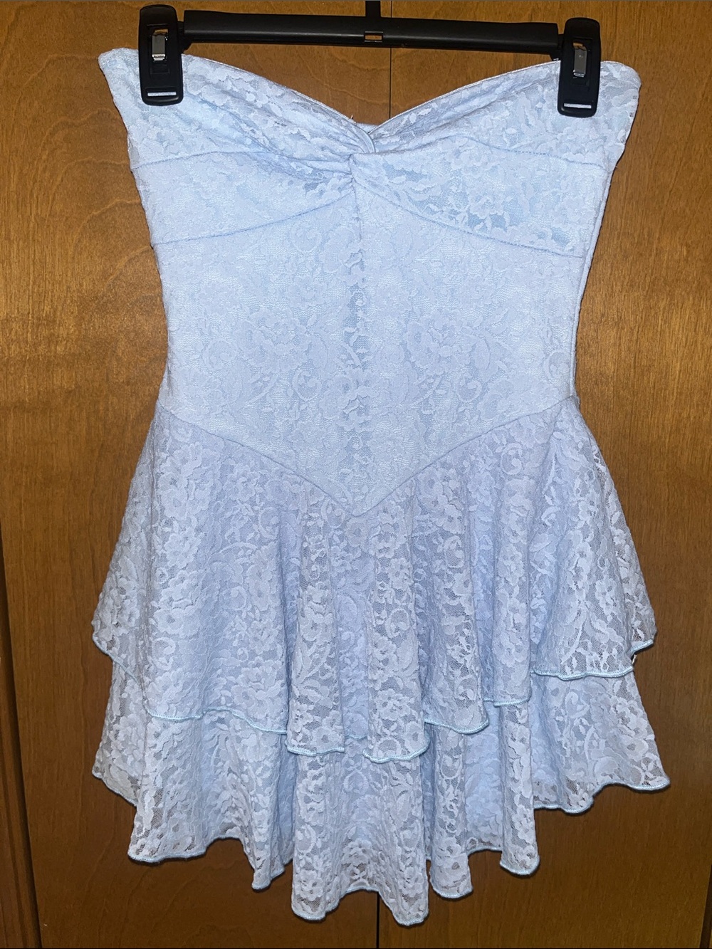 Windsor Romantic Mood Lace Strapless Skater Dress